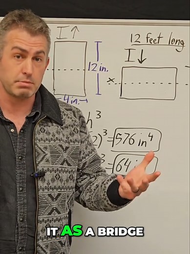 Moment of Inertia: Maximize Beam Stiffness for Strong Structures We explore how to calculate the moment of inertia for different shapes, particularly focusing on a rectangle. Discover the impact of orientation on stiffness and bending resistance, learning why upright beams are crucial for structural integrity in bridges and buildings. #MomentOfInertia #Physics #Engineering #StructuralEngineering #STEMtok