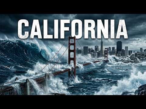 California Mega Tsunami (Super Realistic) | Giant Wave Destroys the Coast (AI Fictional)