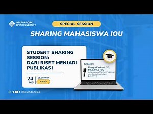 Student Sharing Session: From Research to Publication