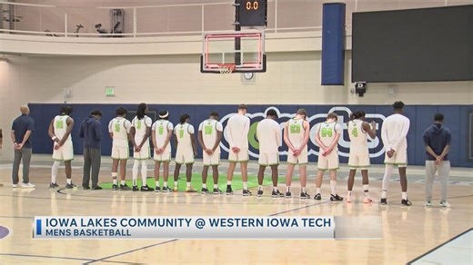 Iowa Lakes Community College and Western Iowa Tech honor Carter “Tater” Johnson before Valentines Day matchup - NewsBreak