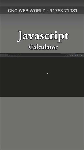 Javascript - Calculator #frontendcourse #coding #computer