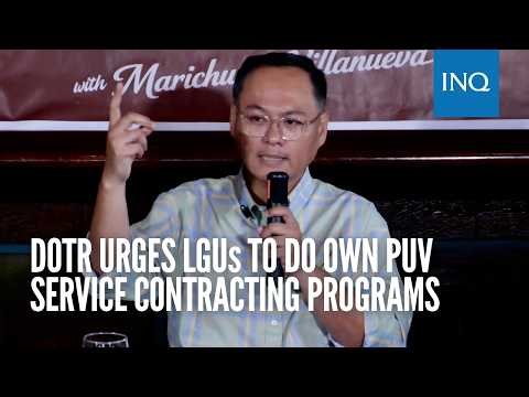 DOTr urges LGUs to do own PUV service contracting programs