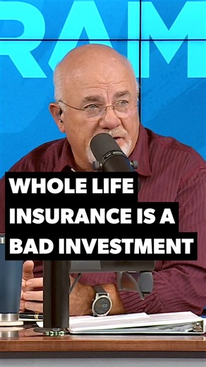 Whole life insurance mixes investing with insurance, and you end up overpaying for both. Term life is simple, cheap, and does exactly what insurance is supposed to do: protect your family if you die. Invest the difference, build real wealth, and quit buying rip-off insurance you don’t need. | Dave Ramsey