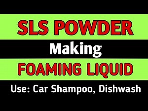 How To Use SLS Powder | Foaming Liquid Making | Formula No.21 #slspowder #thesearching...