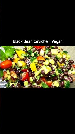Black Bean Ceviche — vegan #vegan #blackbean #cooking #recipe