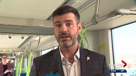 Bombardier shows off new LRV train in Edmonton
