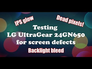 Testing monitor screen for dead pixels, and light bleed?