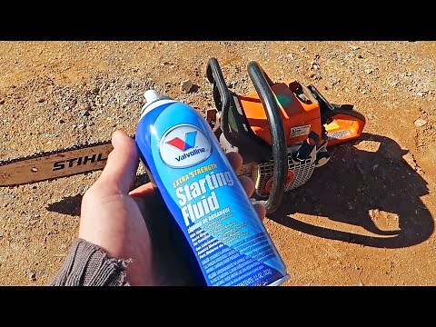 Starting Fluid on Old Chainsaw