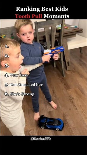 Ranking Best Kids Tooth Pull Out moments #funny #kids #ranking #viral #shorts