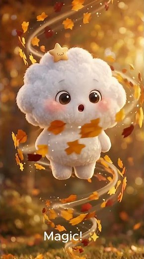Nubi's Magic Autumn Wind 🍂💨 #shorts #cozy #cute #magic