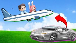 迷你世界：木鱼偷兰博基尼引擎，制造飞机上天，结果笑skr人_高清1080P在线观看平台_腾讯视频