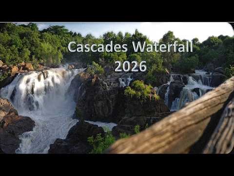 The Cascades Waterfall - January 2026 - An Audio Visual of waterfall at high flow in 4k