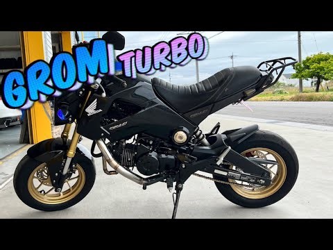 GROM powered by turbo ターボエンジン始動 Turbo engine start