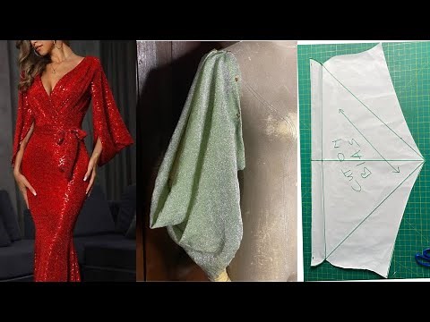 HOW TO DRAFT A COWL SLEEVE PATTERN | EXAGGERATED COWL SLEEVE