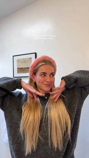 Trying the Viral Fishtail Pony | Hair Tutorial