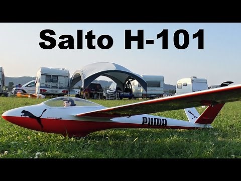Salto H-101, maiden flight, scale RC glider, Hranice 2020