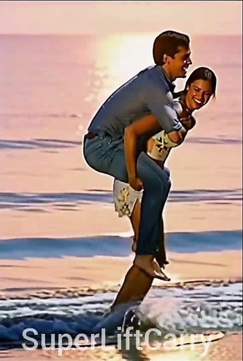 piggyback ride on beach