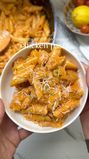 Creamy Chicken Penne Pasta!