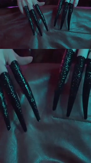 Rain on Umbrella Sound? ☔ Leather Tapping ASMR with Metal Nails (So Relaxing)