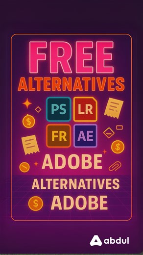 ‎Abdul Osama - عبدول أسامة‎ on Instagram‎: " هتلاقي هنا كل أسماء التطبيقات المذكورة في الفيديو: ✅ بدائل Photoshop: • Affinity Photo • GIMP • Photopea • Krita ✅ بدائل Illustrator: • Inkscape • Vectr ✅ بدائل Premiere Pro: • DaVinci Resolve • CapCut ✅ بدائل After Effects: • Blender • HitFilm Express ✅ بدائل Lightroom: • Darktable • RawTherapee"‎