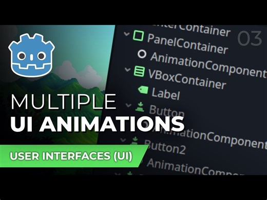 在Godot引擎中轻松实现UI动画03-进行多个UI动画【中文配音版】