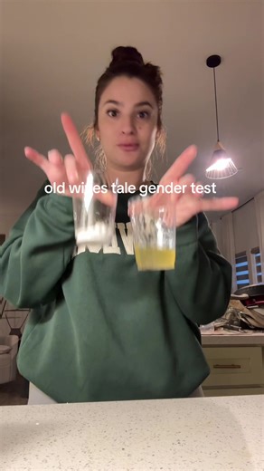 Gender reveal old wives tale test #genderreveal #oldwivestales #babynumber3