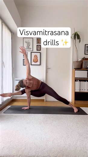 Visvamitrasana drills ✨