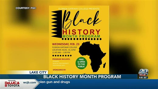 Florida Gateway College is hosting its Black History Month program