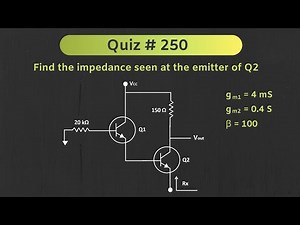 BJT Solved Example | Quiz # 250