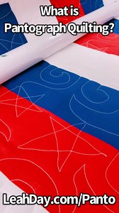 https://leahday.com/panto Pantograph quilting is a great way to learn free motion quilting designs. If you haven't had a chance to memorize #quiltingdesigns like Stippling and Spiraling, you can use a printed paper pantograph and follow the design, quilting from the back side of your #quiltingframe Because so many quilters use their home sewing machines on #gracecompanyquilting frames, I design pantographs with 2 sizes included, and small enough to work with home sewing machines! #pantographquil