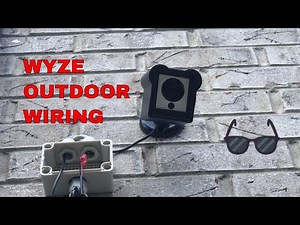 How To Wire A Wyze Camera For Outdoors Use And Waterproof It With An Indoor Ac/dc 12v Usb Adapter.