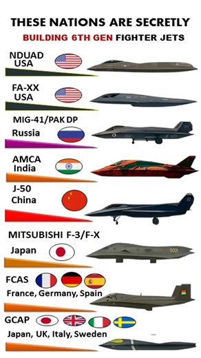 6th generation fighter jets in the world