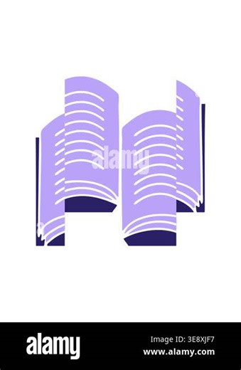 splitting motion animation of flat symbol of a open book icon Stock Video Footage - Alamy