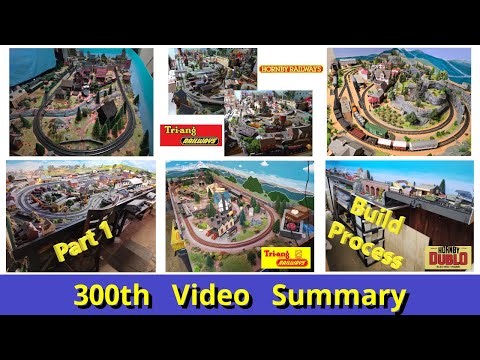 Part 1, 6 Layouts, 300 YouTube Video Build Process Summary, Monsville Model Railways.