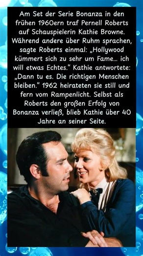 Pernell Roberts und Kathie Browne – Die leise Liebe von Hollywood. #youtubeshorts