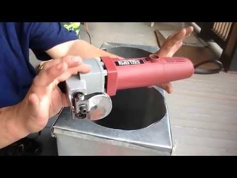 Cut round hole with harbor freight sheet metal sheer