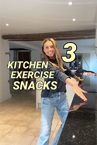 77K views · 981 reactions | Kitchen Exercise Snack Routine: https://lwrfitness.com/ Exercise 1: Aim for 25 to 50 press-ups. Exercise 2: Aim to do 30-50 calf raises to squats. Exercise 3: Aim to do 20-30 hip and core swings on each leg. Lucy  PS This is NOT my Kitchen but it is my dream one! Exercise snacks are brief, 1 to 5-minute bursts of physical activity that can easily fit into a busy schedule, helping to combat sedentary behaviour. | Lucyssquad | Facebook