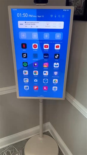 Netflix in bed? Check. Zoom calls in the kitchen? Check. Gaming on the balcony? Done. This isn’t just a screen — it’s a 32" touch-controlled, Smart TV that goes wherever you do. No mounts. No cables. No limits. Your couch is no longer the only place to binge. | Syvex | Facebook