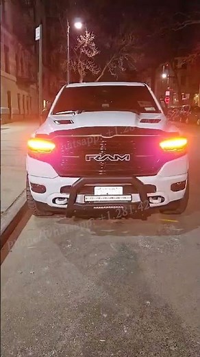 Experience the stunning Dynamic White RAM LED emblem showcased on the 2021 Ram Limited Edition