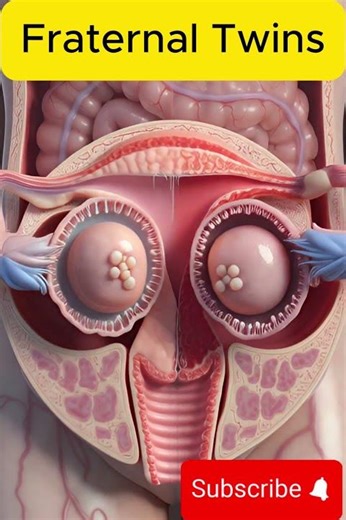 How Fraternal Twins Are Formed 👶👶 | Twin Pregnancy Explained in 3D Animation #anotomy #pregnant