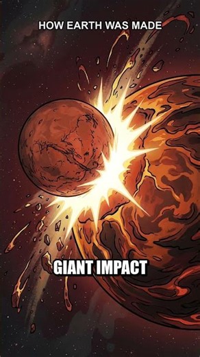 The Insane Origin of Planet Earth 🌍🔥 #shorts