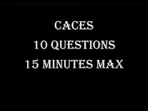 Test CACES CORRIGE 10 QUESTIONS 15 MINUTES