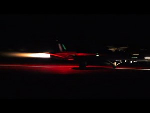F-18 Hornet Afterburner night take off at LSMM Meiringen Air Base | Axalp 2021