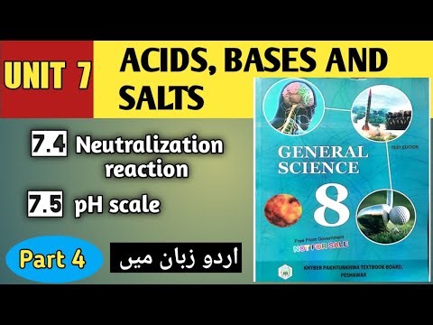 class 8 - science - unit 7 acids, bases and salts -part 4 | urdu explanation || kpk textbooks