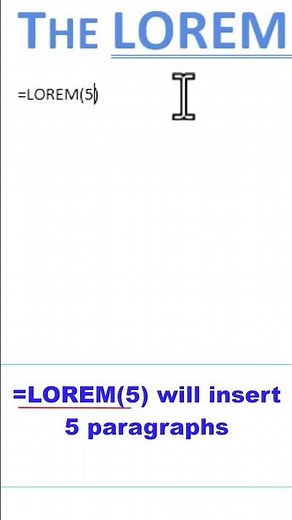 AAInomatic Tips: LOREM Function in Word - Placeholder Text!