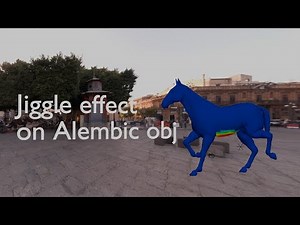 How to add jiggle effect on Alembic object in Blender