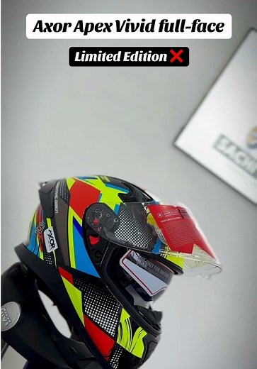 Axor Apex Vivid Full-Face Helmet: Limited Edition L | ECE & DOT Certified