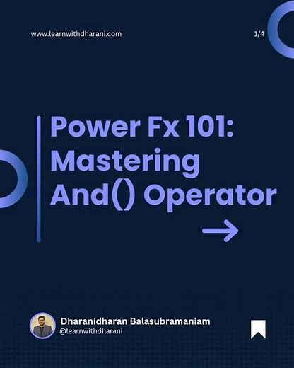 Power Fx : Using the And() Operator in Power Fx | Day 11 #50daysofpowerfx #lowcode #powerapps