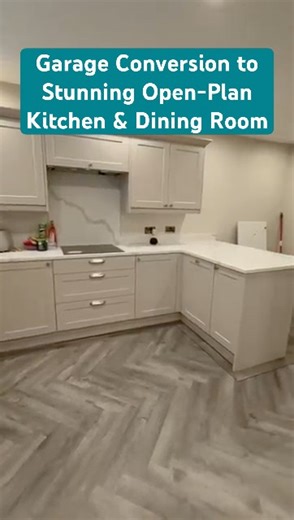 Garage Conversion to Stunning Open-Plan Kitchen & Dining Room | Full Transformation