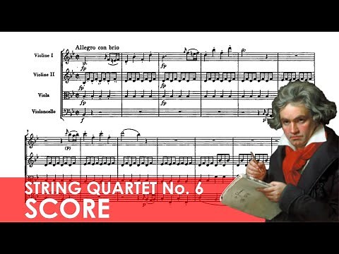 BEETHOVEN String Quartet No. 6 in B-flat major (Op. 18, No. 6) Score
